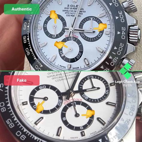 rolex daytona real vs fake|How to Spot a Fake Rolex Daytona a Guide to Identifying Real vs .